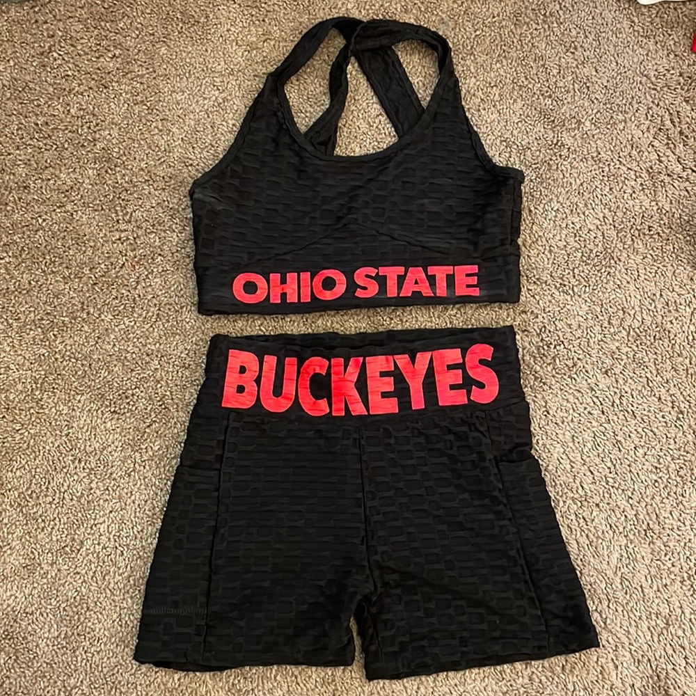 ***ON HOLD DO NOT BUY Never worn only tried on Ohio State two piece set